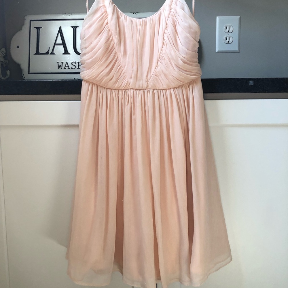 Flirty pink bridesmaid dress!